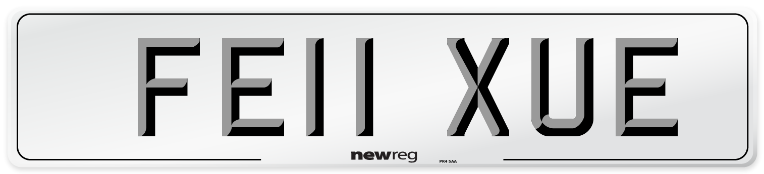 FE11 XUE Number Plate from New Reg
